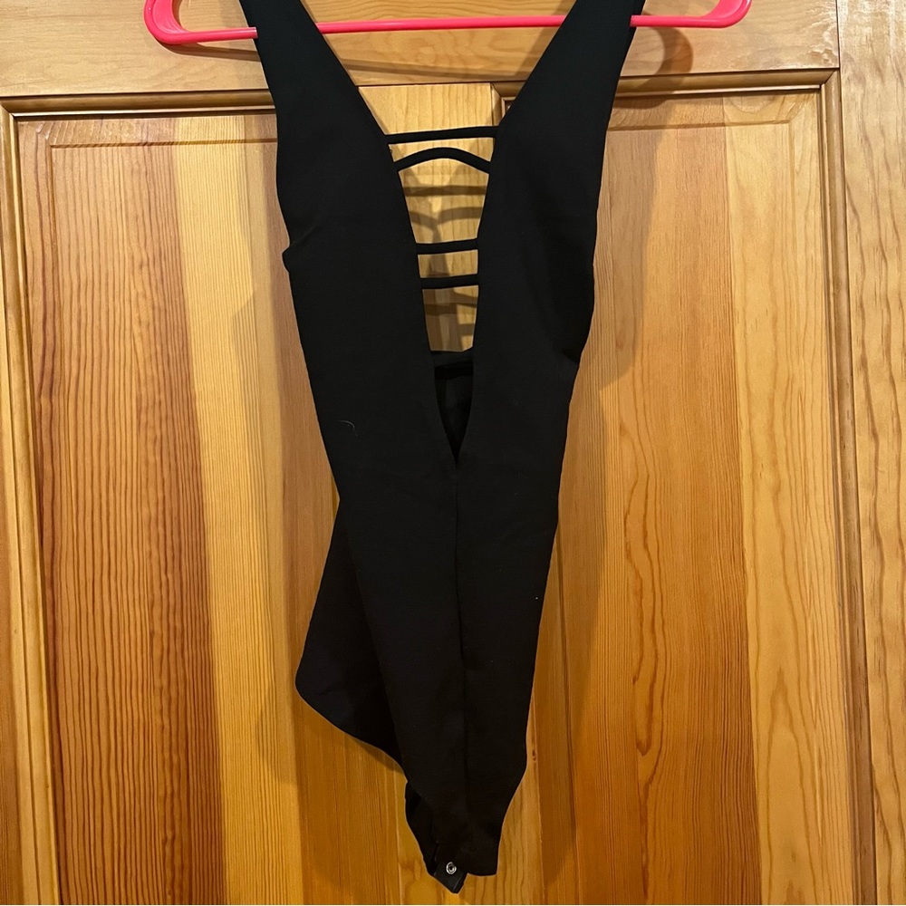 Deep V bodysuit